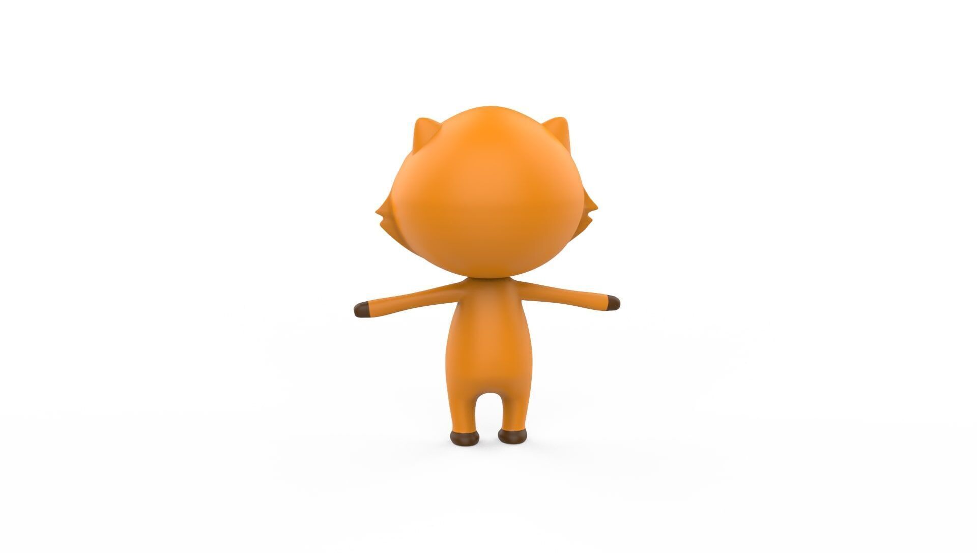 Stylized Character 001 Fox   Low-poly 3D model_8