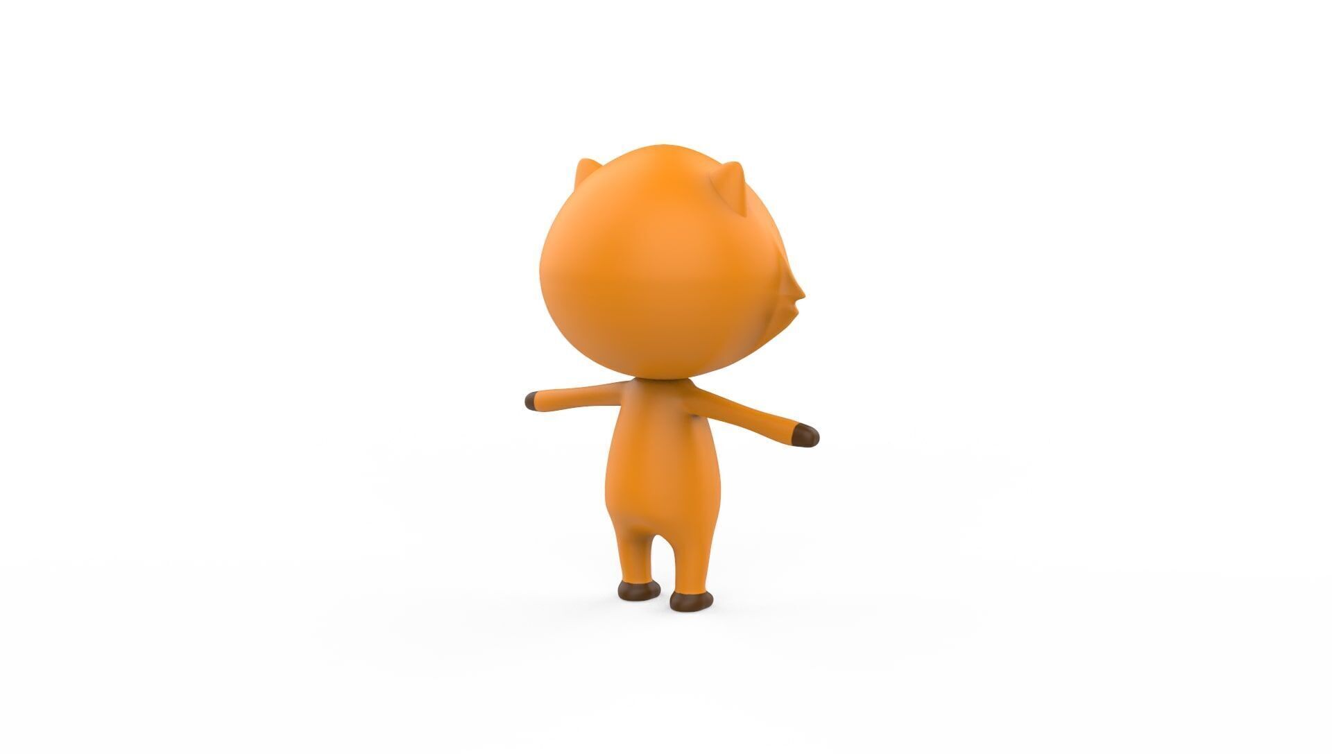 Stylized Character 001 Fox   Low-poly 3D model_11