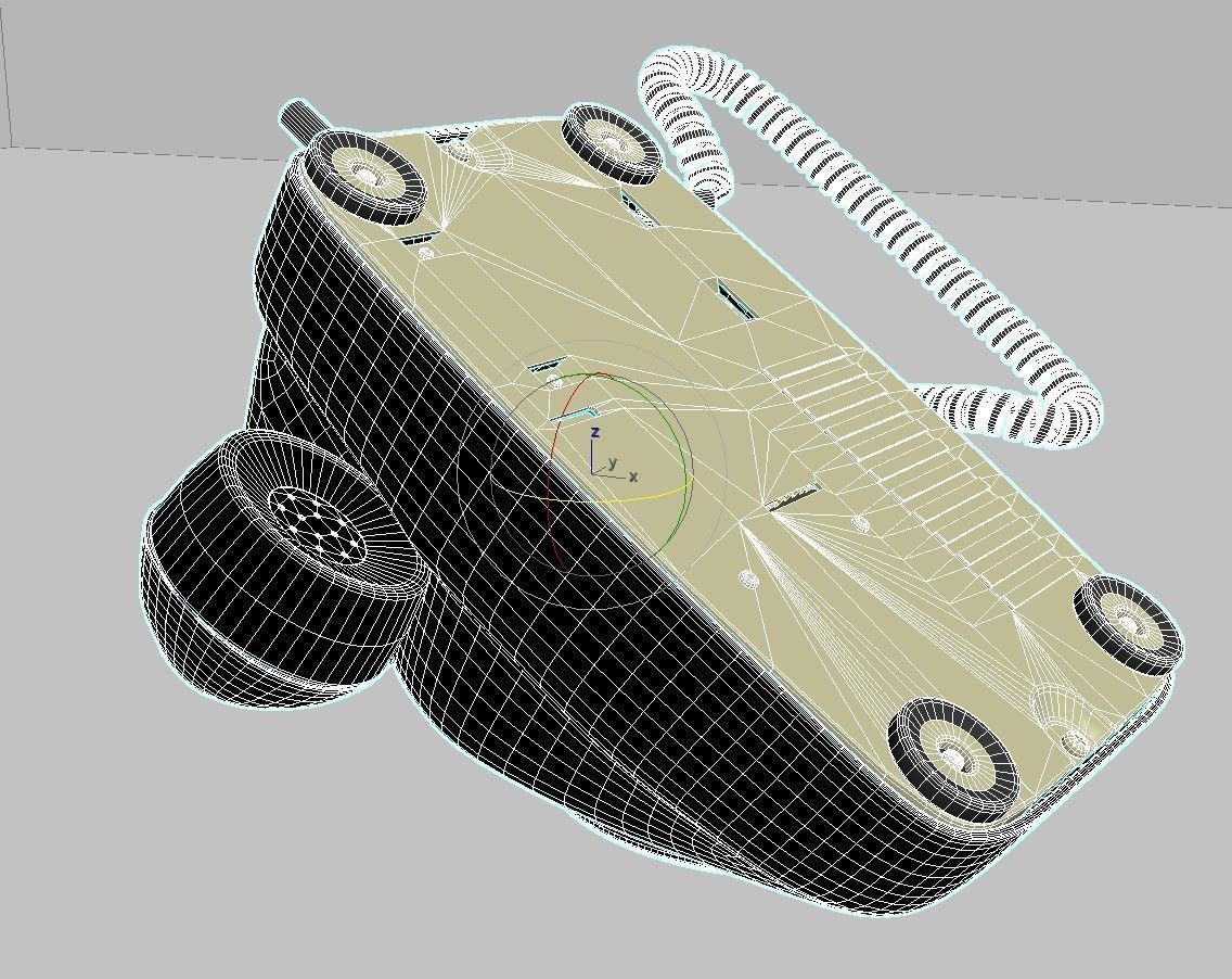 japanese old telephione A-600 type 3D model_13