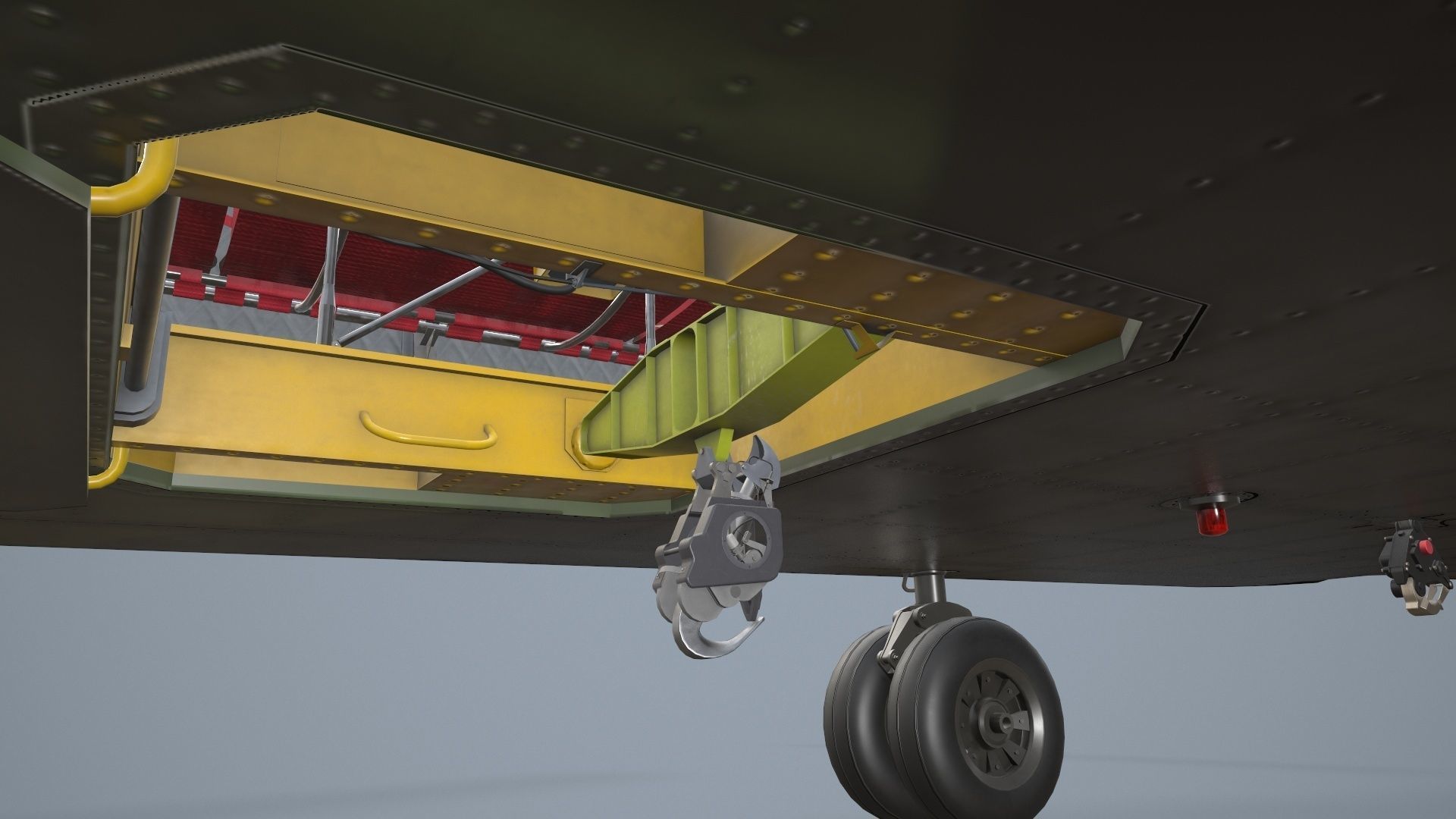 CH-47 Chinook RCAF Static Low-poly 3D model_19