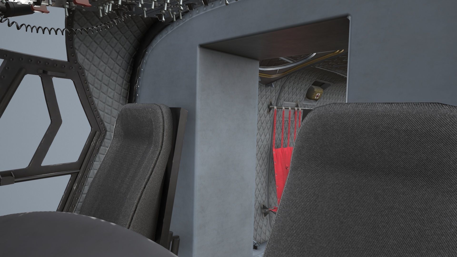 CH-47 Chinook RCAF Static Low-poly 3D model_25