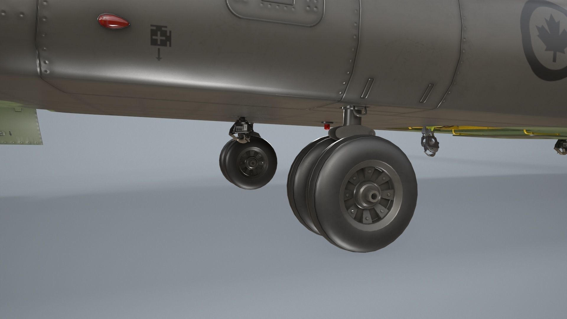 CH-47 Chinook RCAF Static Low-poly 3D model_13