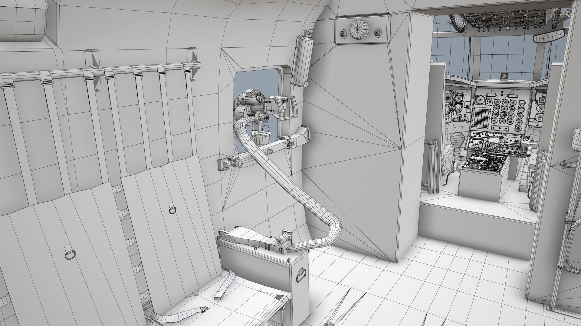 CH-47 Chinook RCAF Static Low-poly 3D model_37