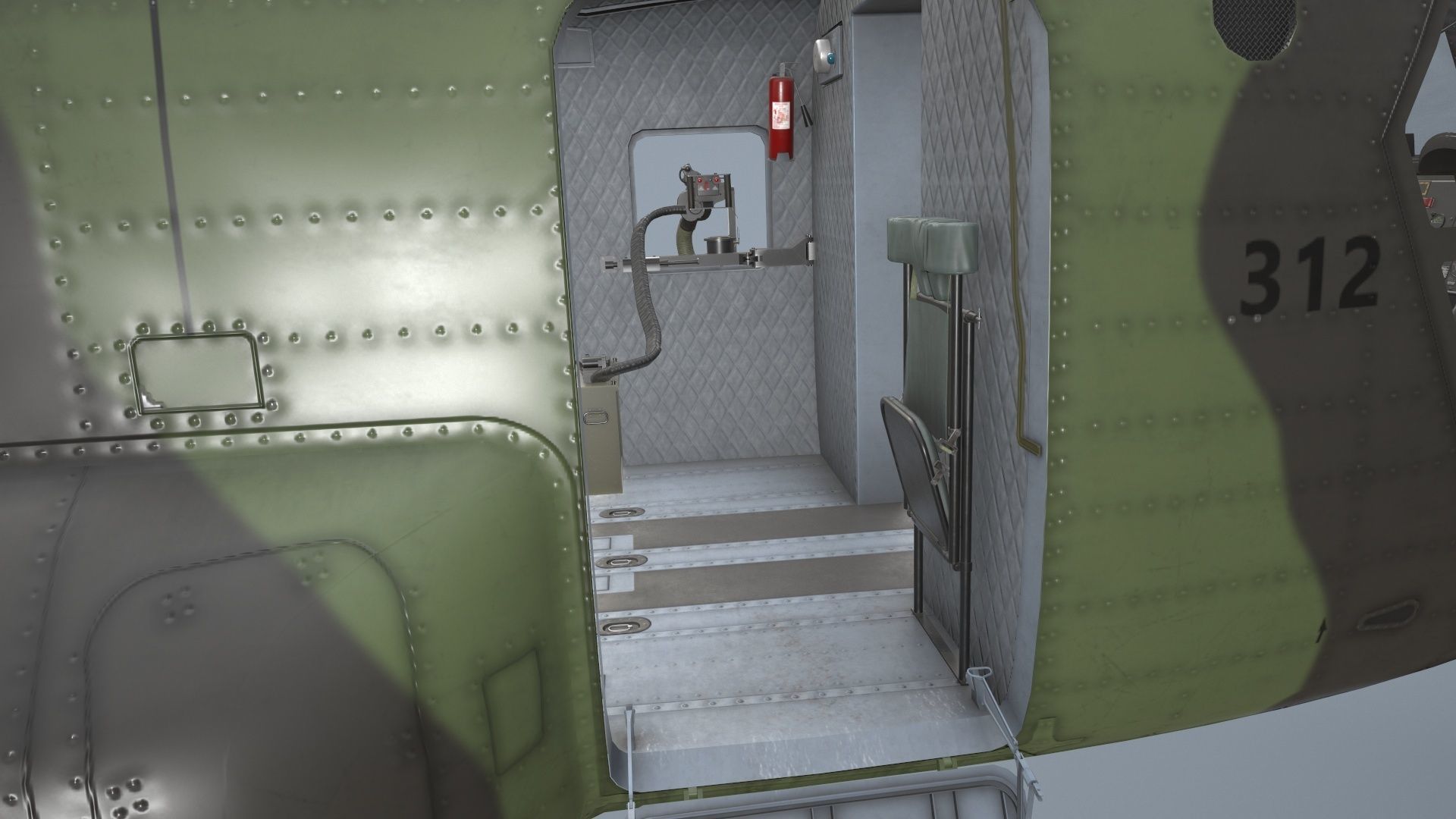 CH-47 Chinook RCAF Static Low-poly 3D model_18