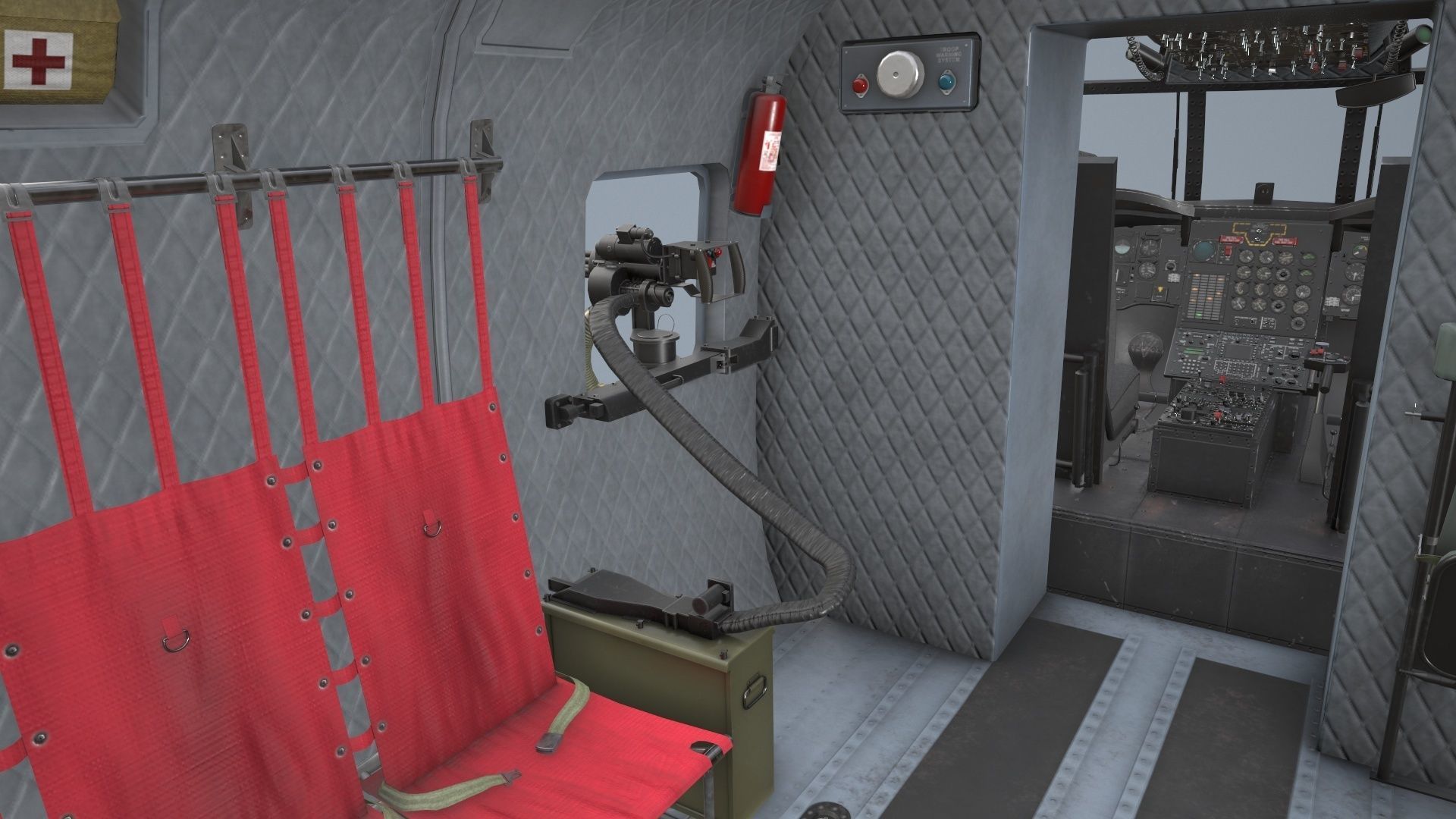 CH-47 Chinook RCAF Static Low-poly 3D model_27