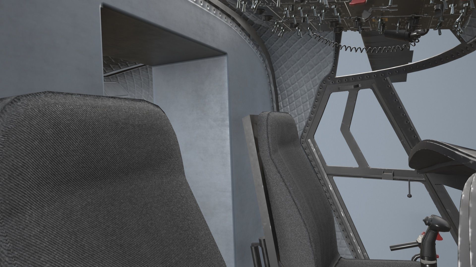 CH-47 Chinook RCAF Static Low-poly 3D model_26