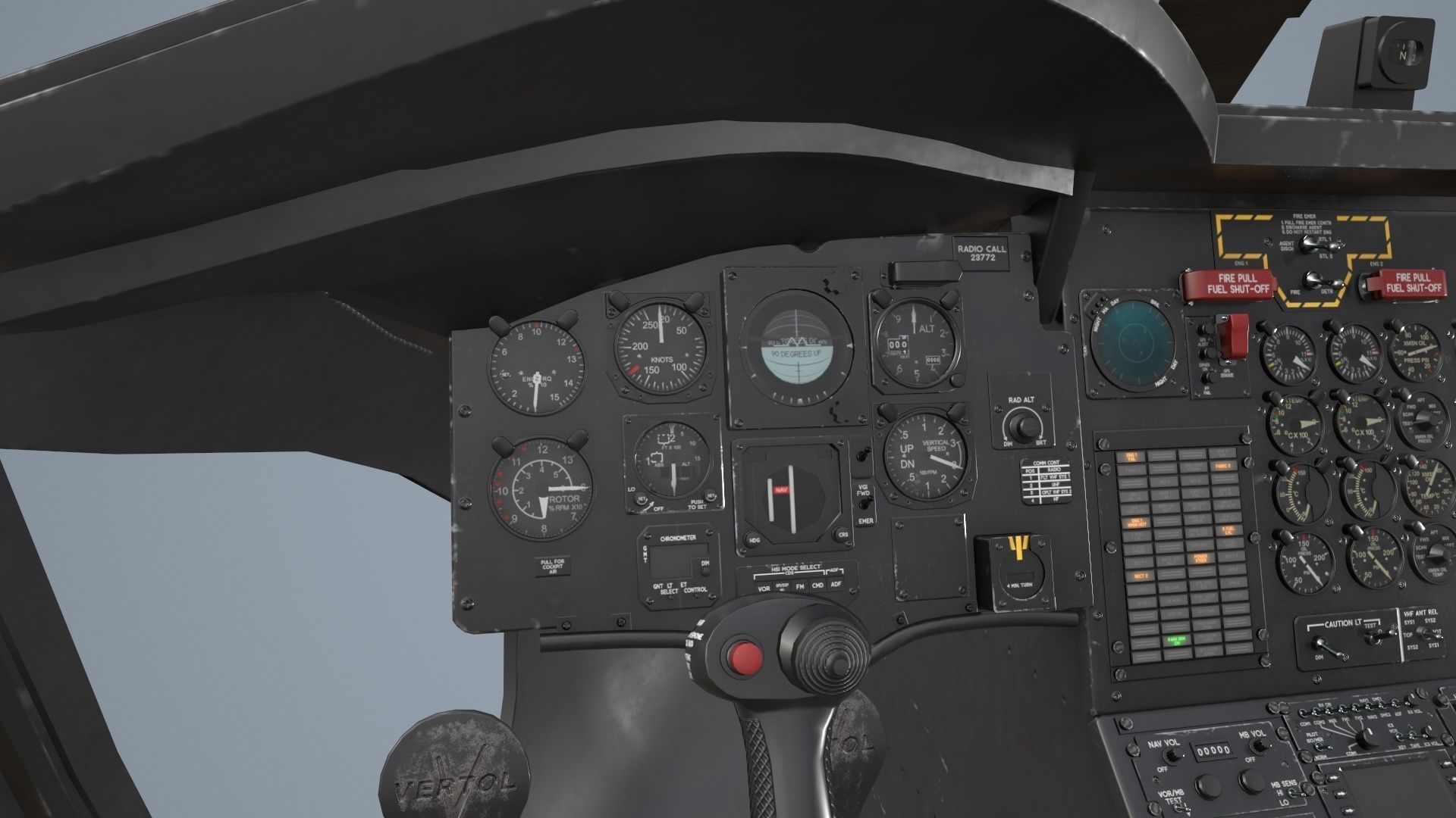 CH-47 Chinook RCAF Static Low-poly 3D model_22