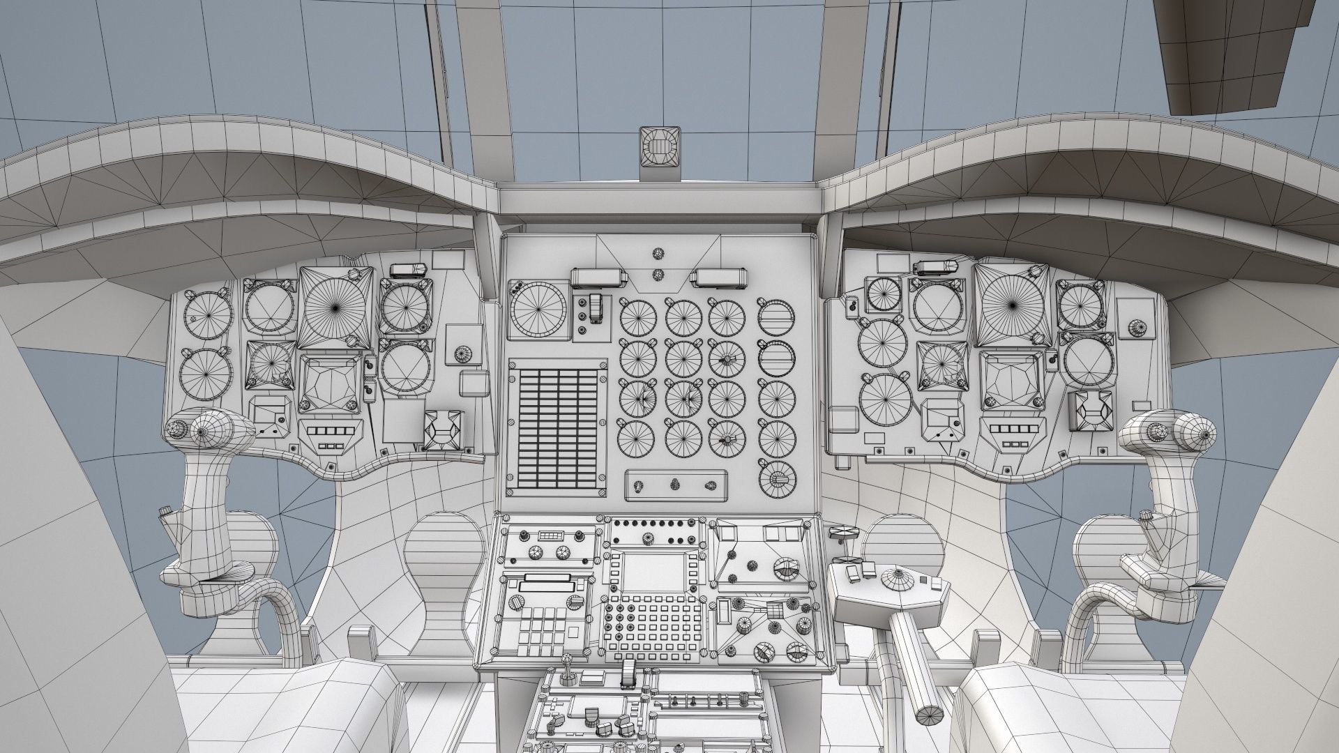 CH-47 Chinook RCAF Static Low-poly 3D model_36