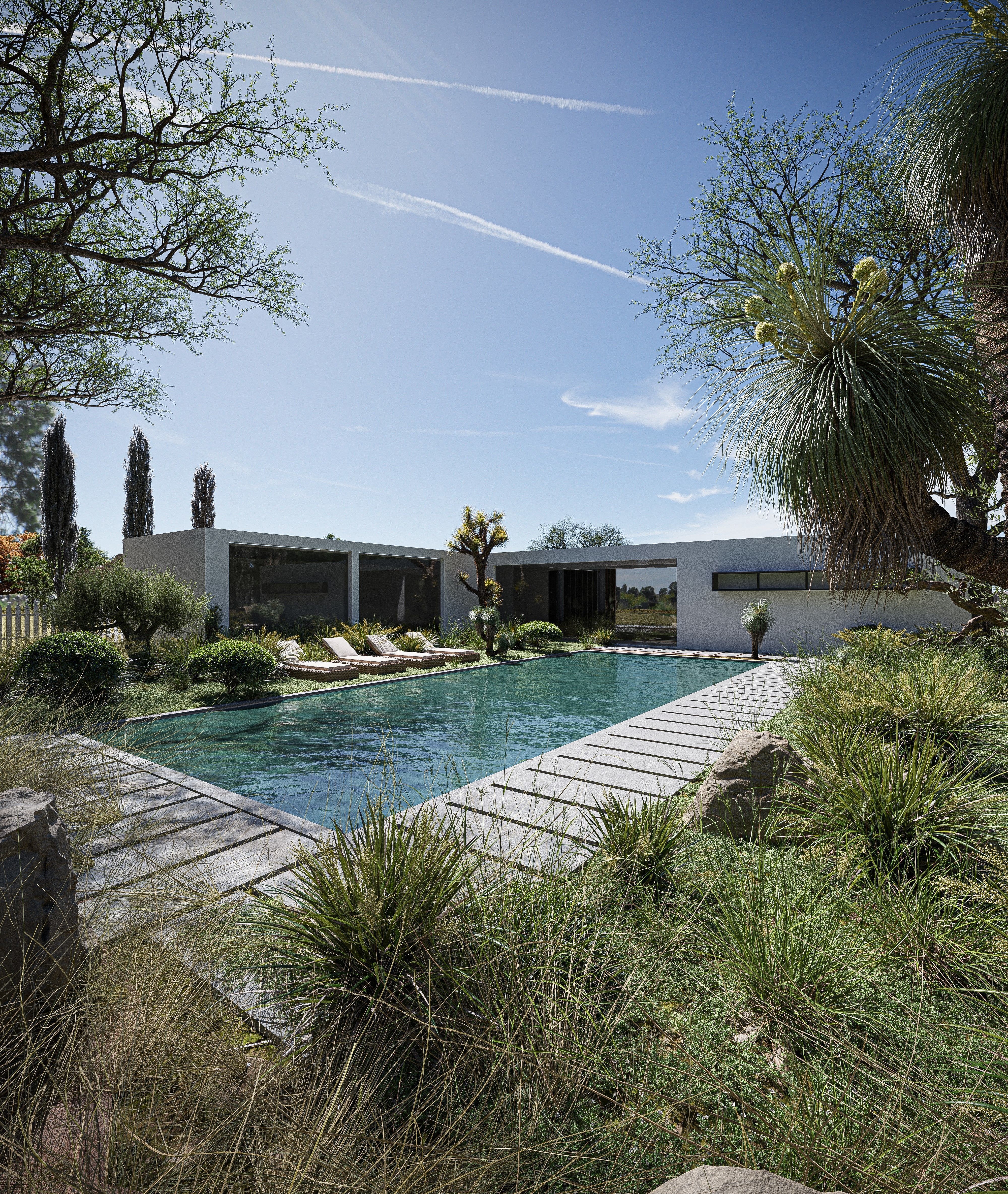 Savana Dry Exterior House Low-poly 3D model_5