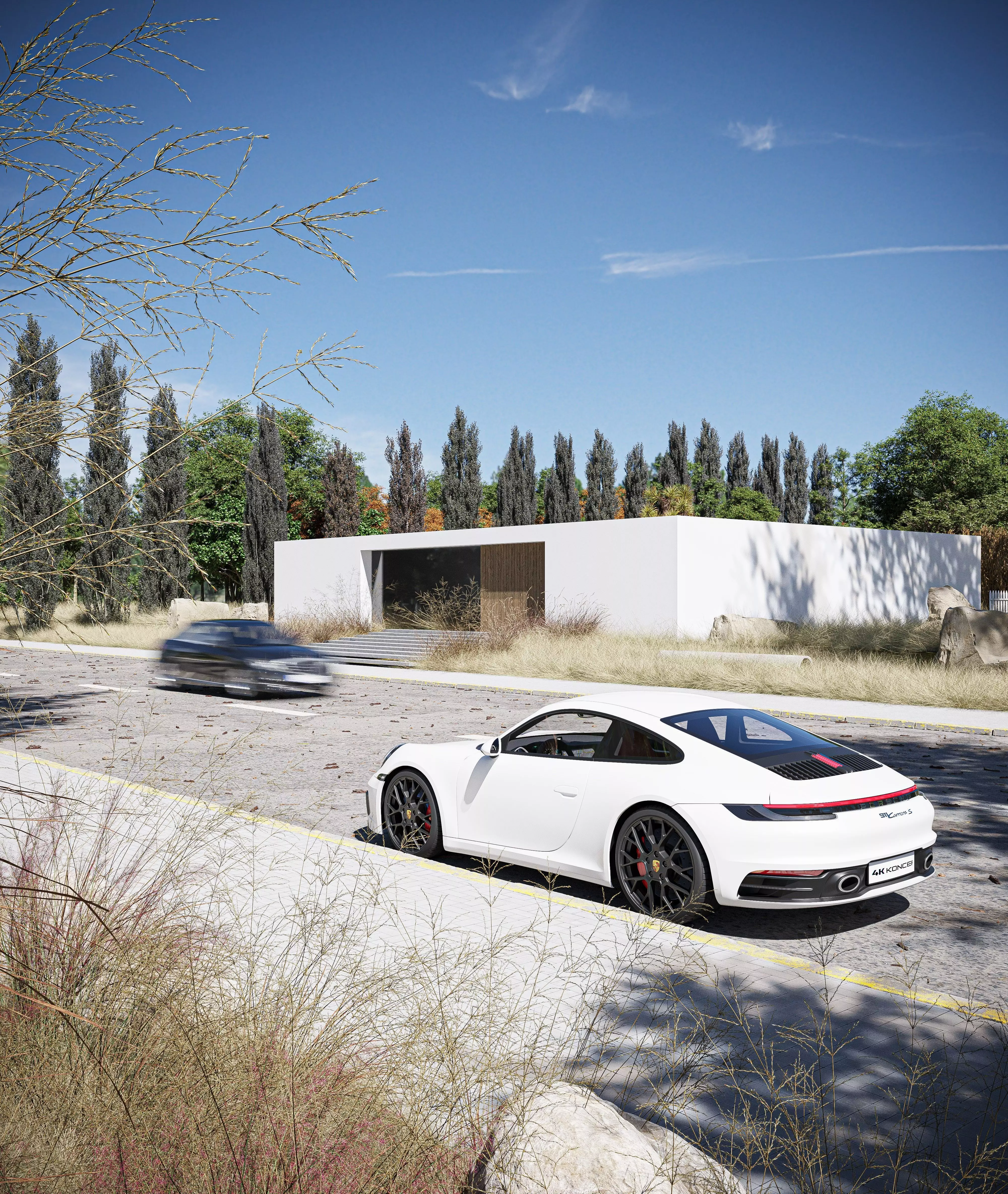 Savana Dry Exterior House Low-poly 3D model_0