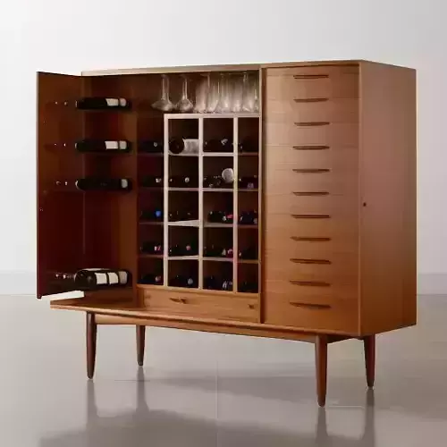 Furniture Bar Cabinets Mid Century Modern