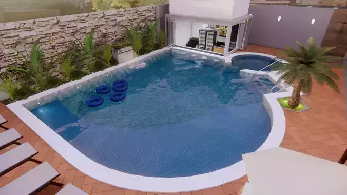 Luxurious Pool with Hydrotherapy
