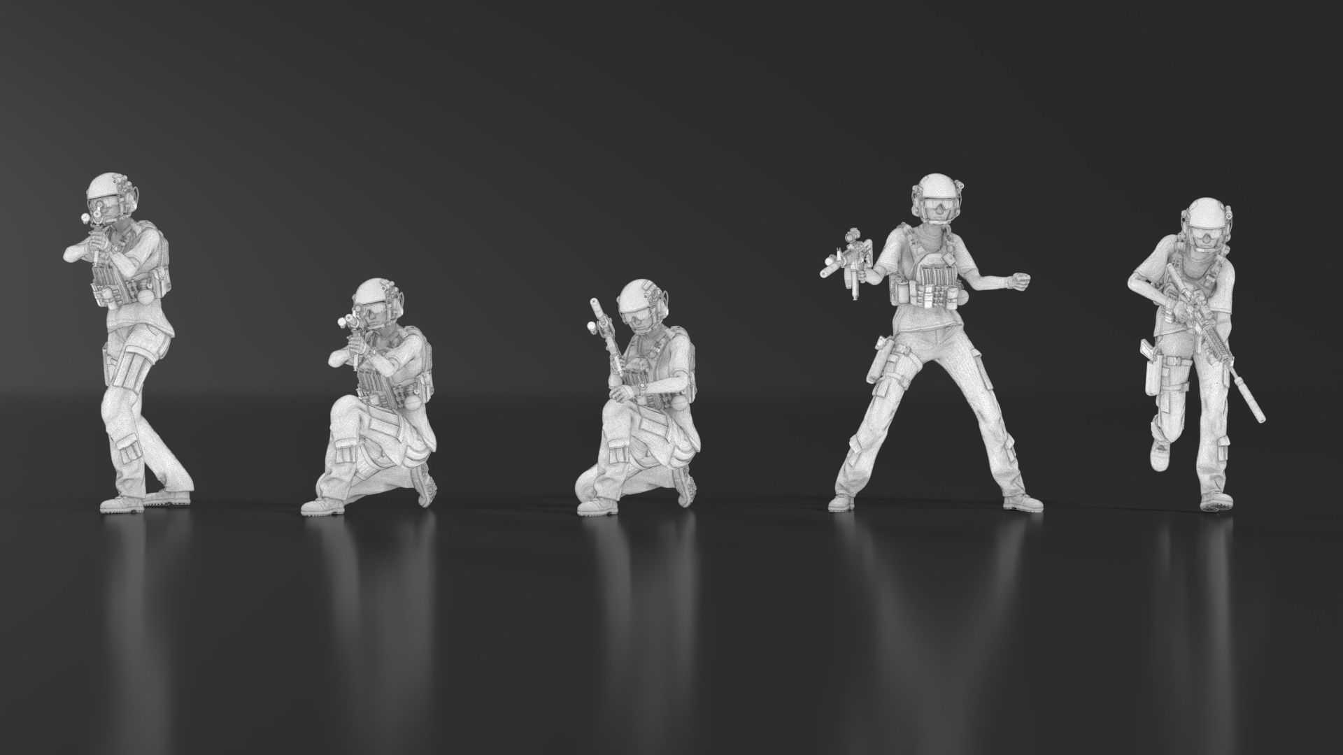 US Soldier Set 03 3D print model_16