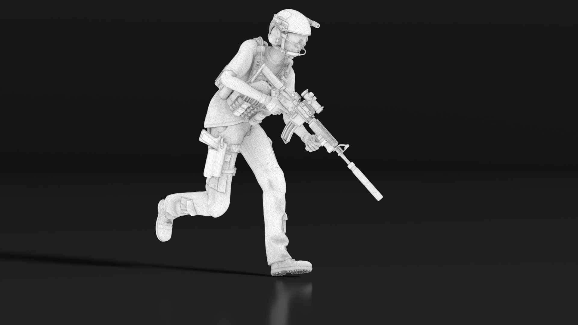 US Soldier Set 03 3D print model_13