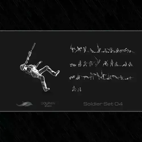 US Soldier Set 04 3D print model US Soldier Set 04 3D print model