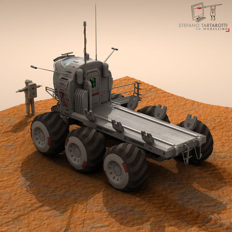 Lunar vehicle tanker 3D model_4