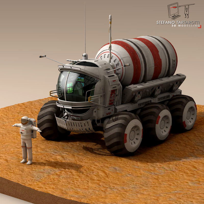 Lunar vehicle tanker 3D model_15
