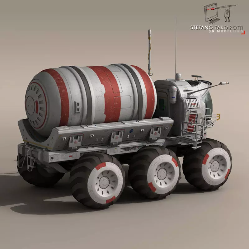 Lunar vehicle tanker 3D model_0