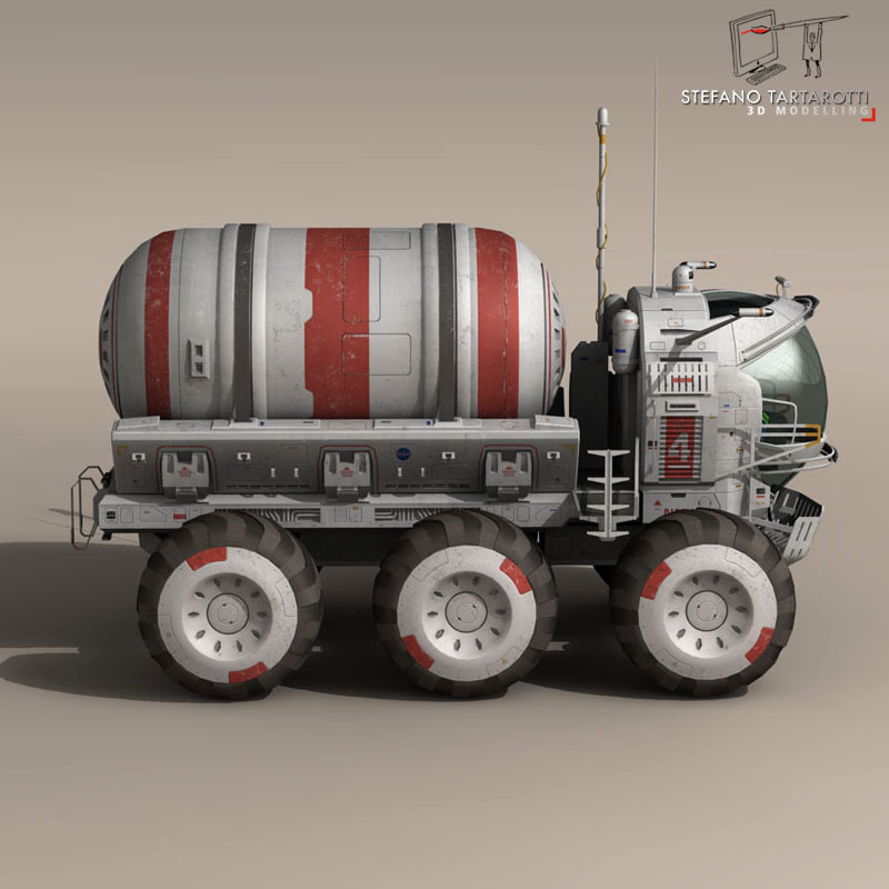 Lunar vehicle tanker 3D model_7