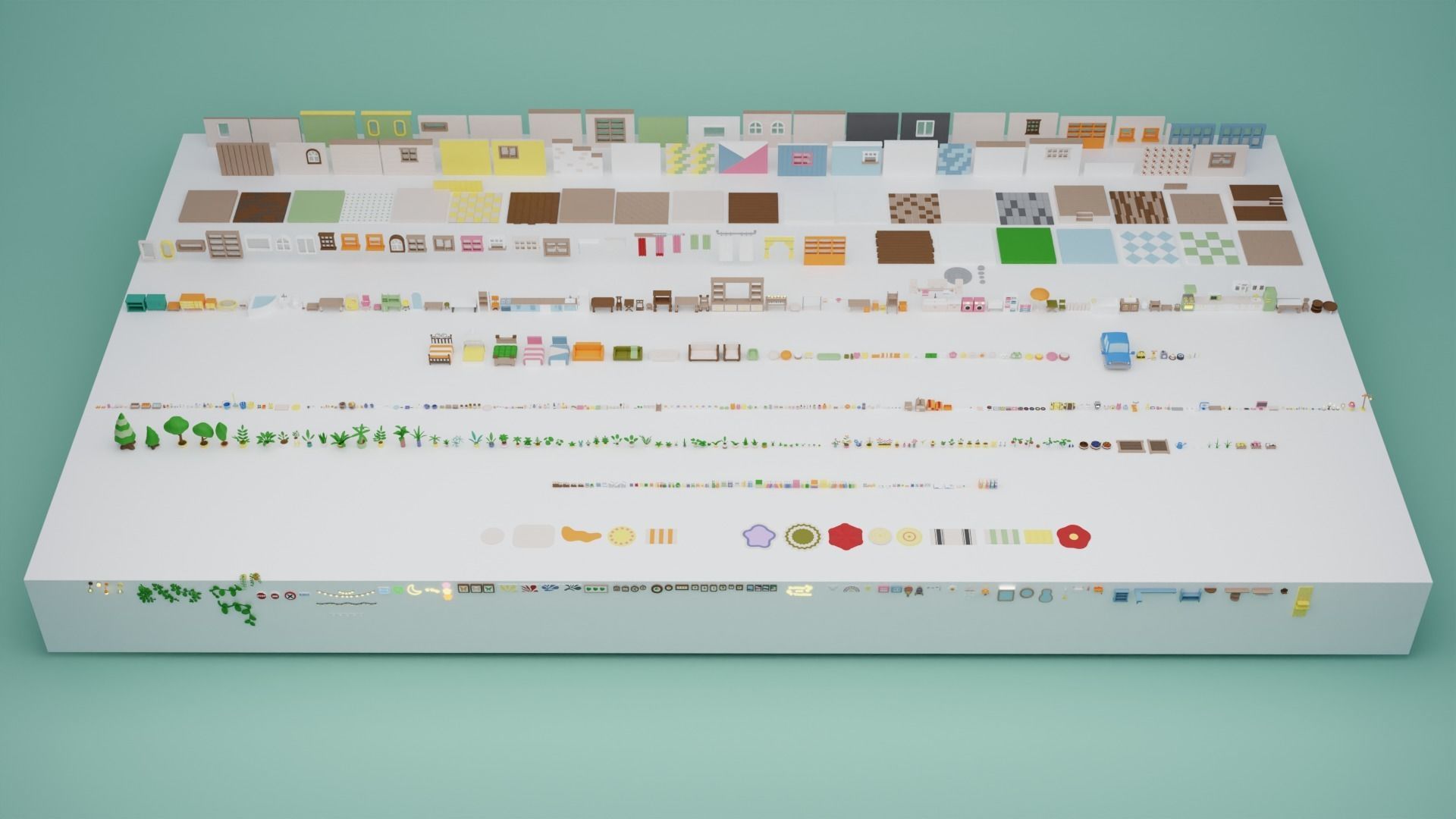 Cozy Cartoon Rooms Interior 4 Low-poly 3D model_23