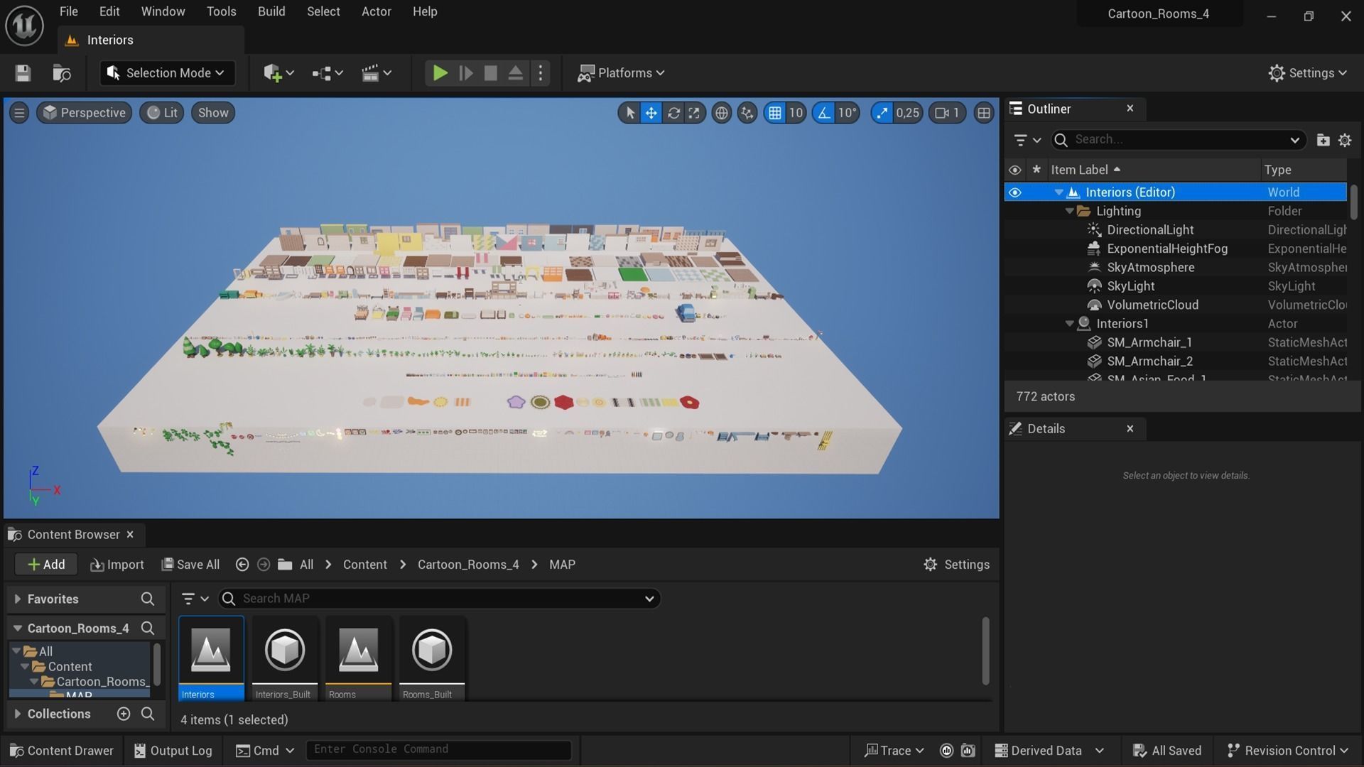 Cozy Cartoon Rooms Interior 4 Low-poly 3D model_28