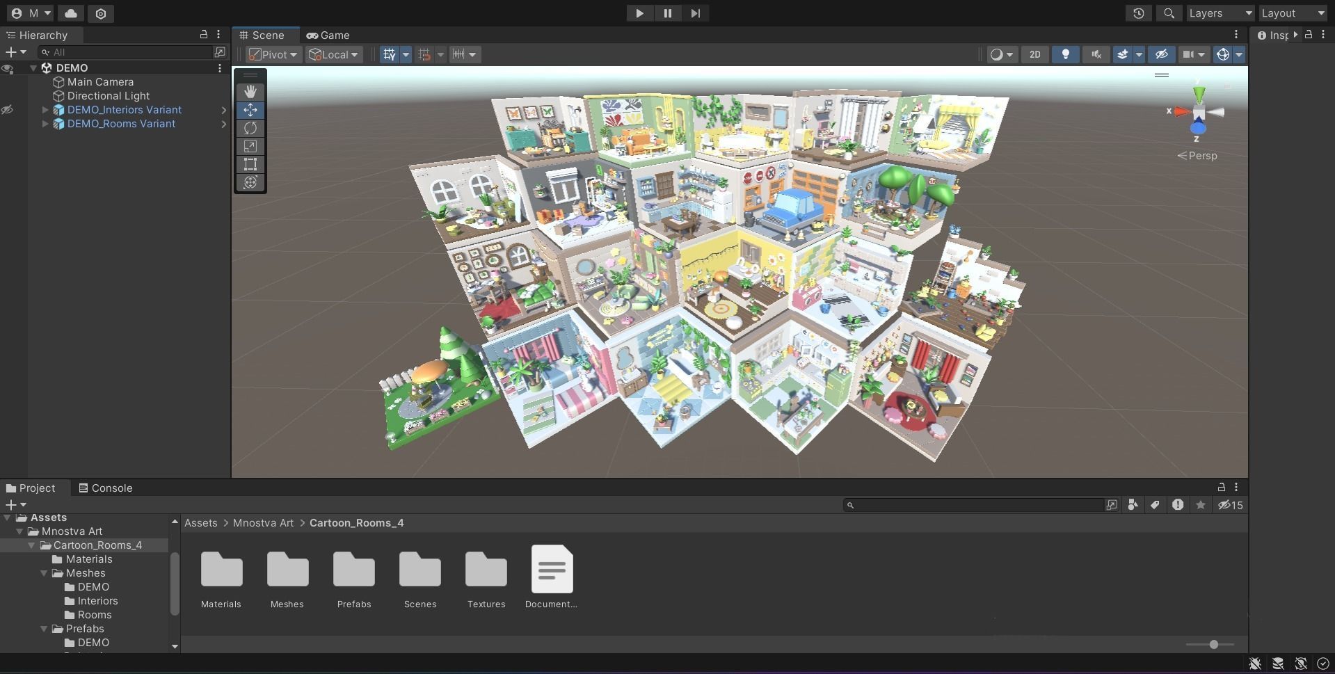 Cozy Cartoon Rooms Interior 4 Low-poly 3D model_31