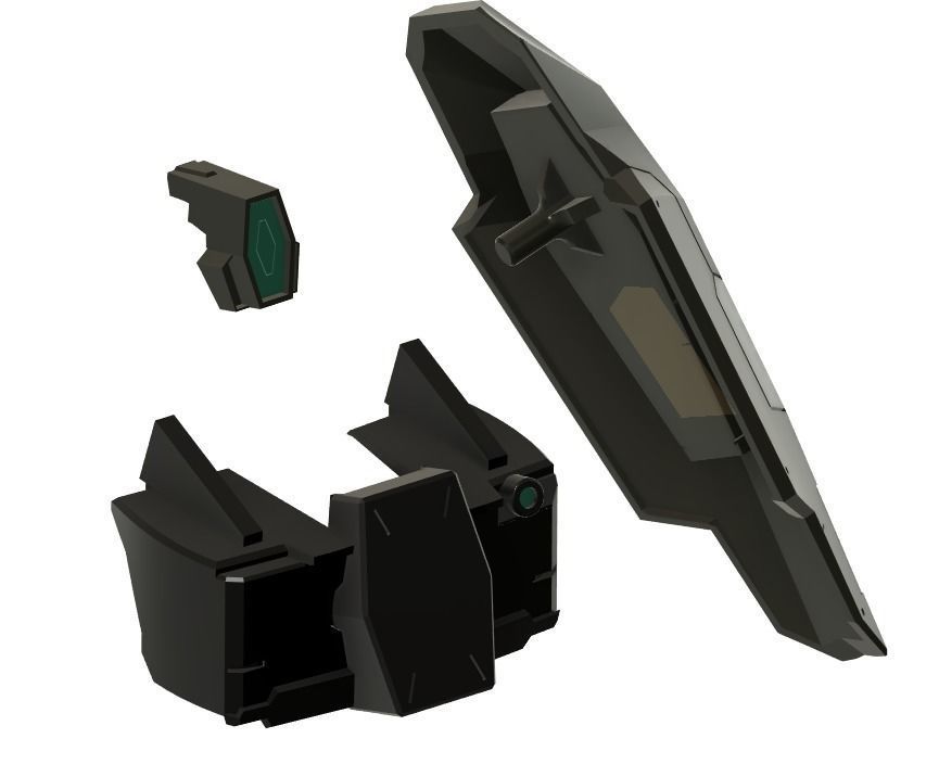 Cherudim Gumdam SAGA type gbf Conversion kit 1-100 3D print model_22