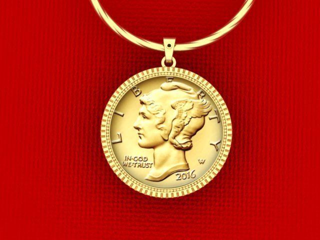 Coin Frame for Cents 3D print model_4