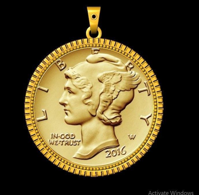 Coin Frame for Cents 3D print model_15