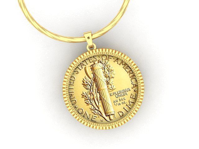 Coin Frame for Cents 3D print model_10