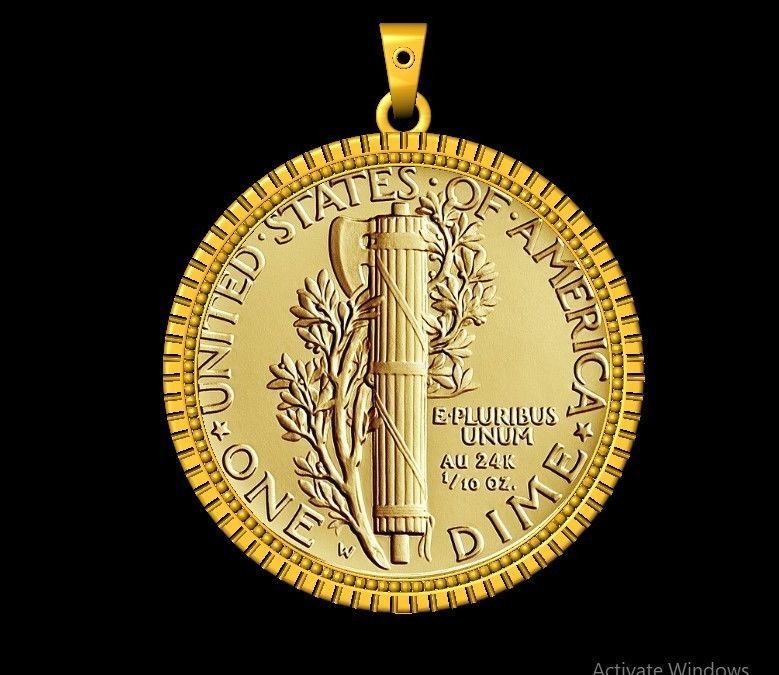 Coin Frame for Cents 3D print model_16