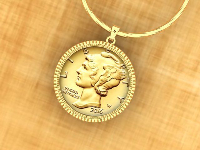 Coin Frame for Cents 3D print model_5