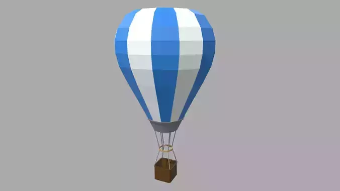 Low Poly Hot Air Balloon