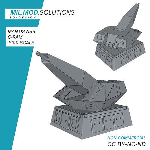 MANTIS Flugabwehrsystem Bundeswehr 3D print model