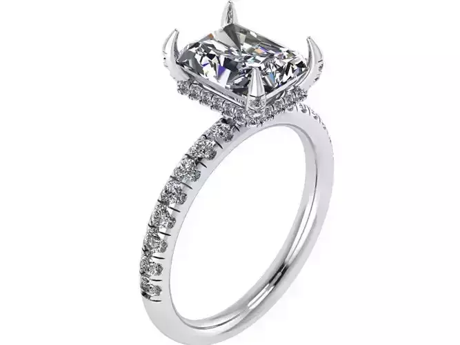 Radiant Diamond Ring 1738