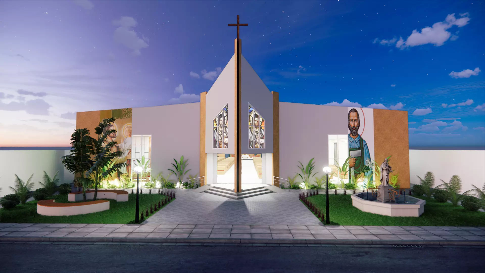 Cathedral Joseph the Worker 3D model_0