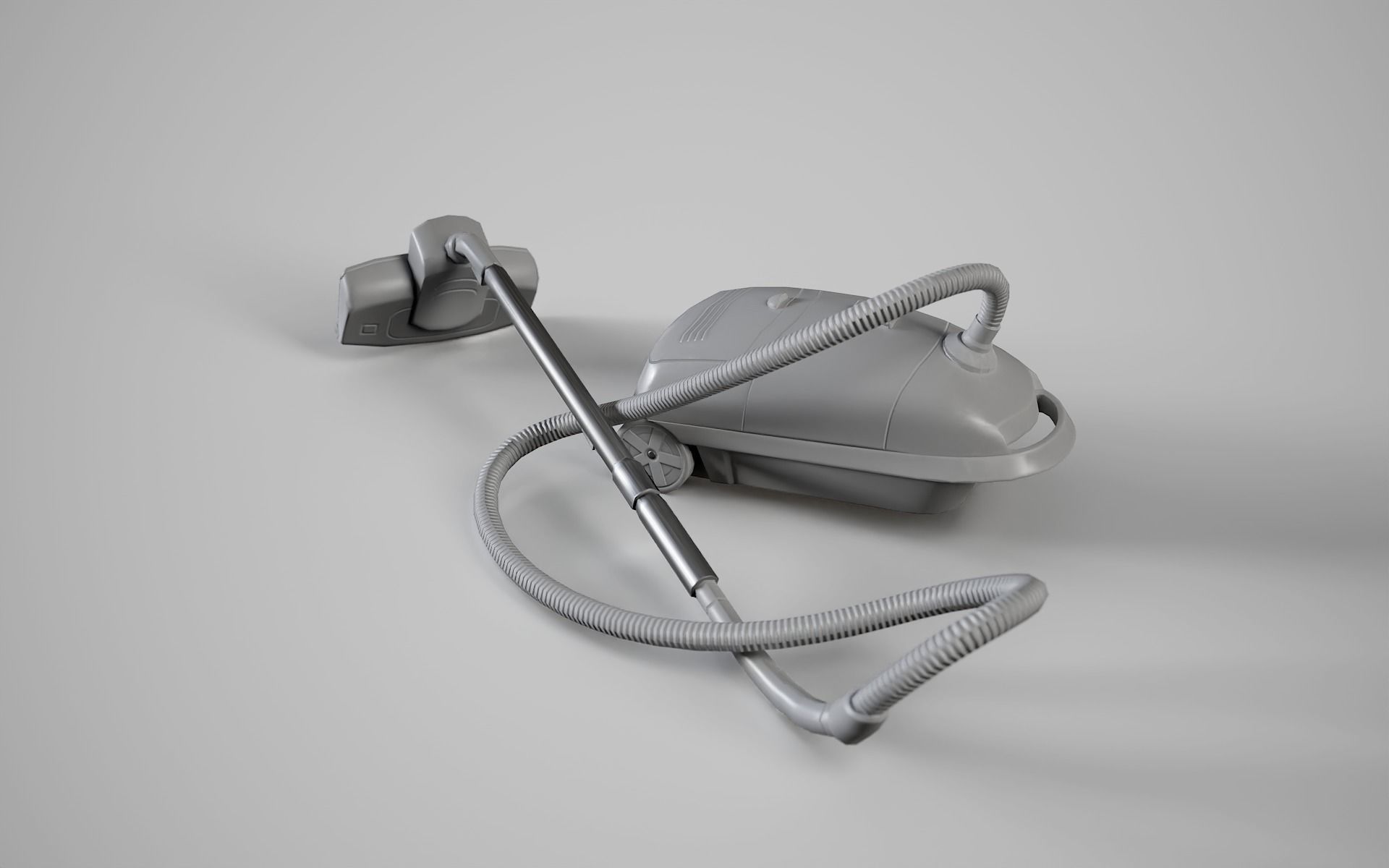 Vacuum Cleaner Low-poly 3D model_11