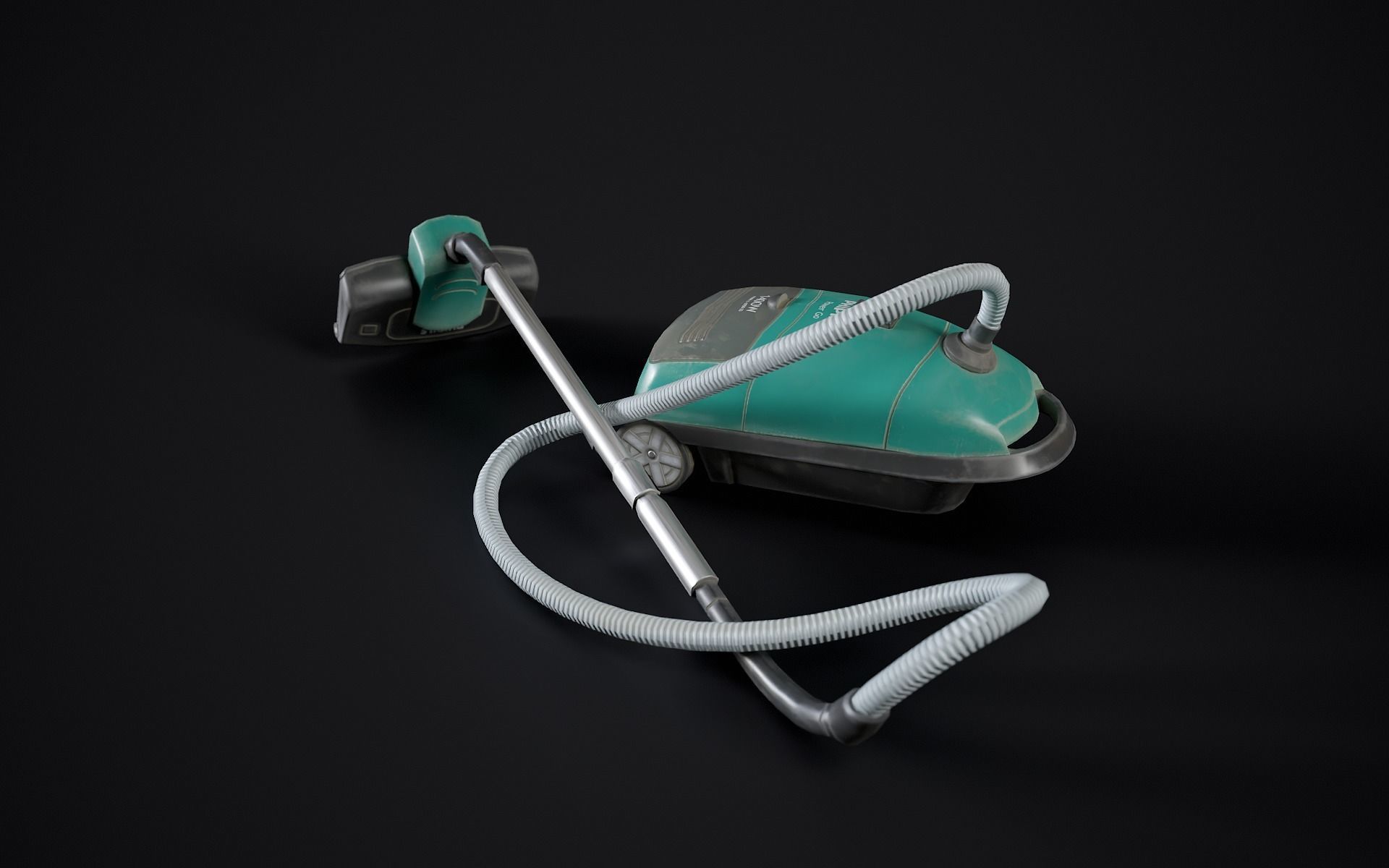 Vacuum Cleaner Low-poly 3D model_10