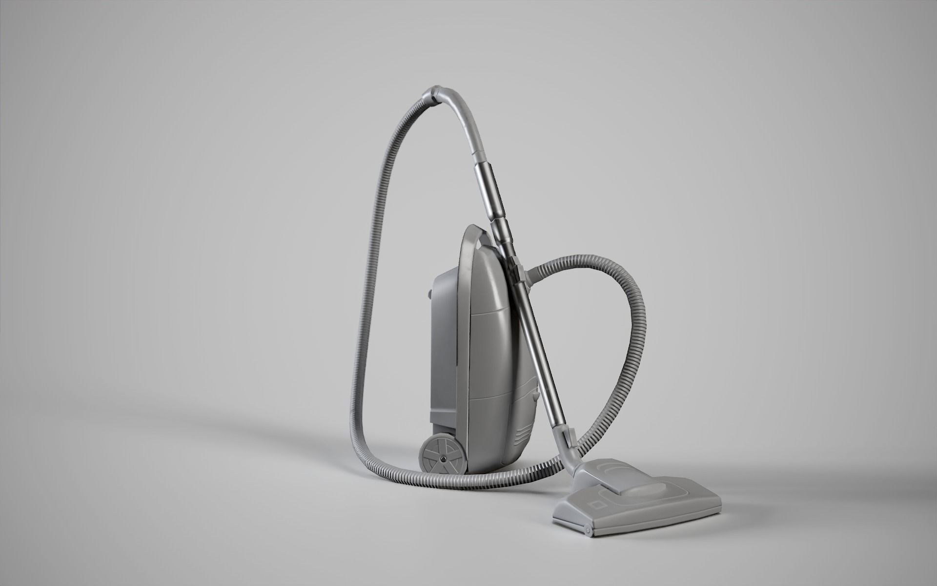 Vacuum Cleaner Low-poly 3D model_8