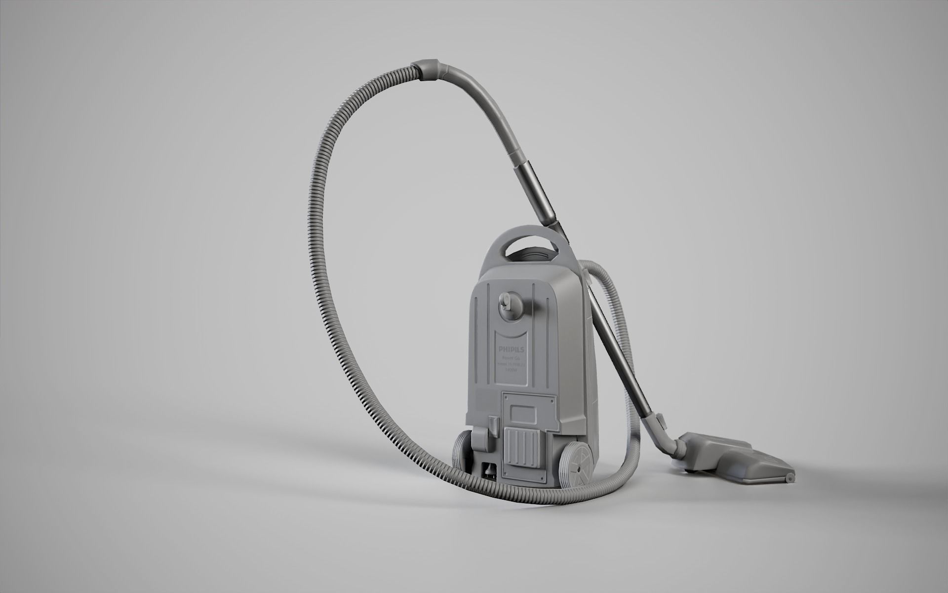 Vacuum Cleaner Low-poly 3D model_5