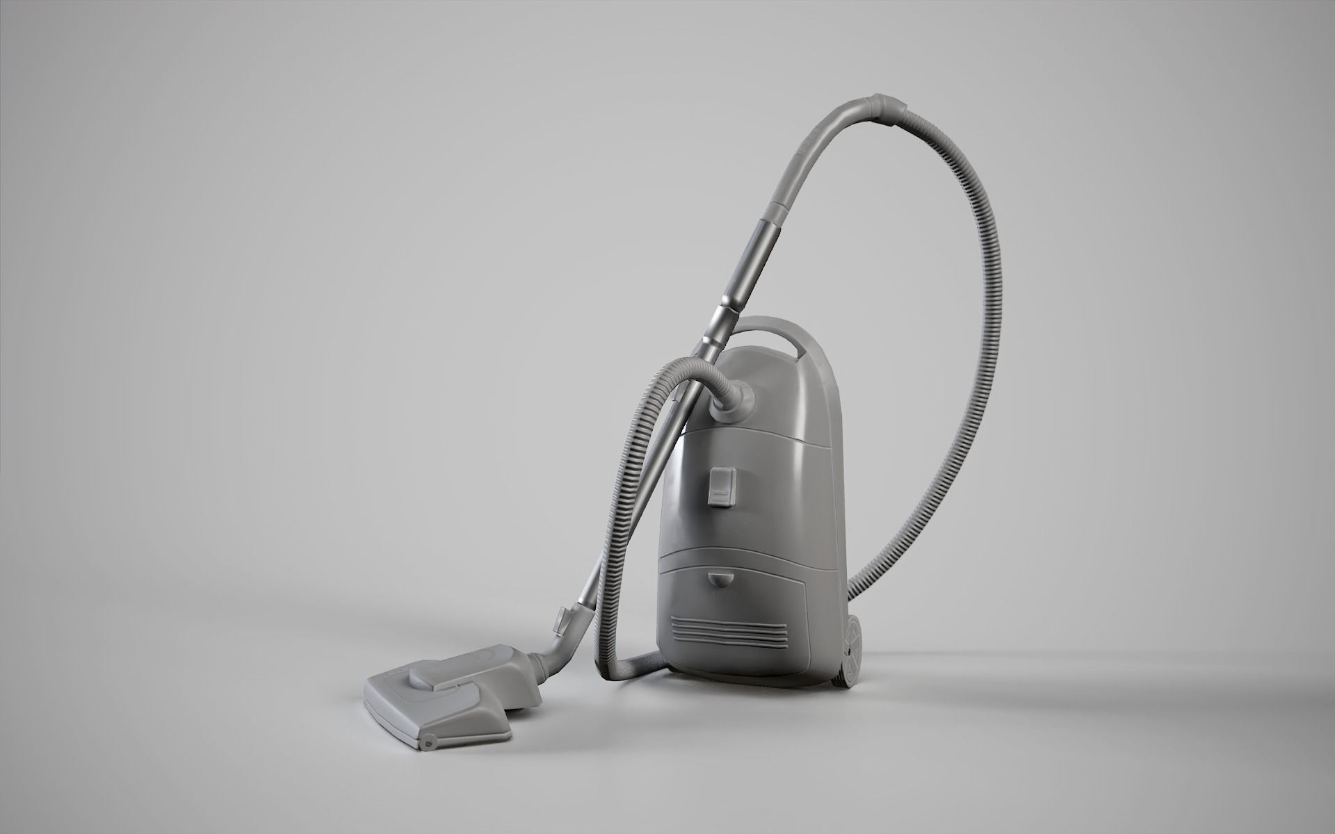 Vacuum Cleaner Low-poly 3D model_2