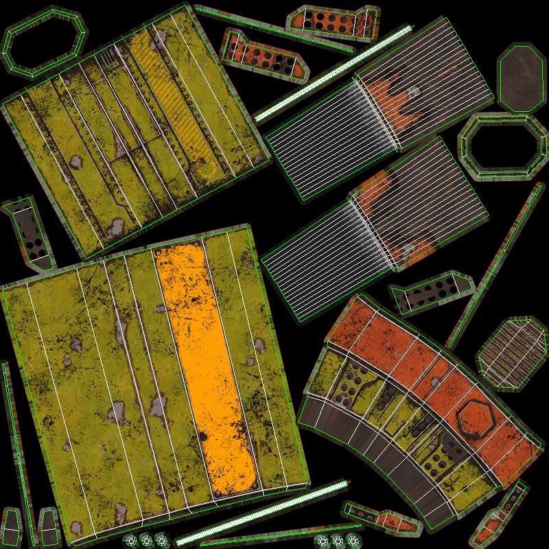 Sci-fi Spider Auto-Turret  Low-poly 3D model_24