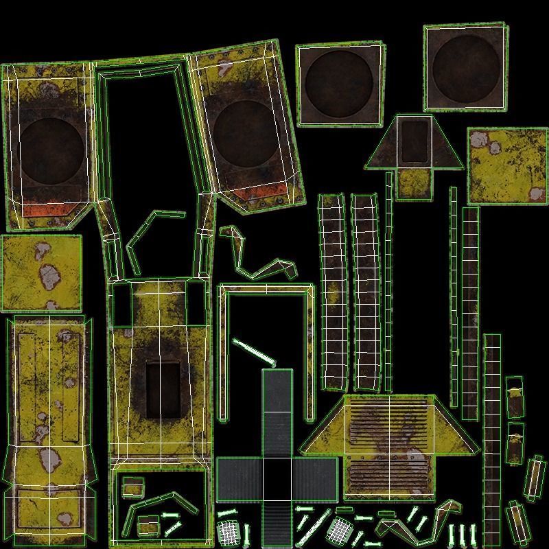 Sci-fi Spider Auto-Turret  Low-poly 3D model_25