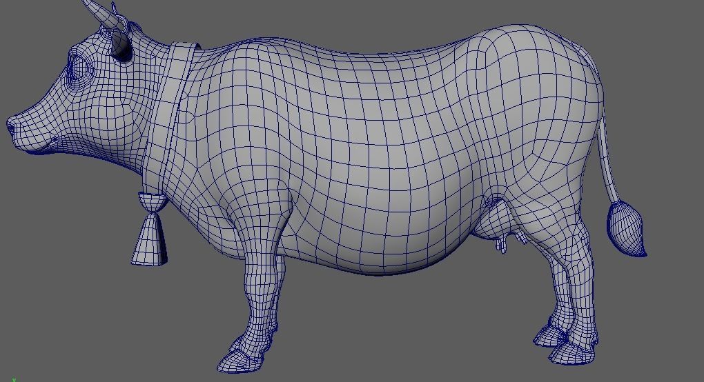 Cartoon Cow Character 3D Model Low-poly 3D model_15