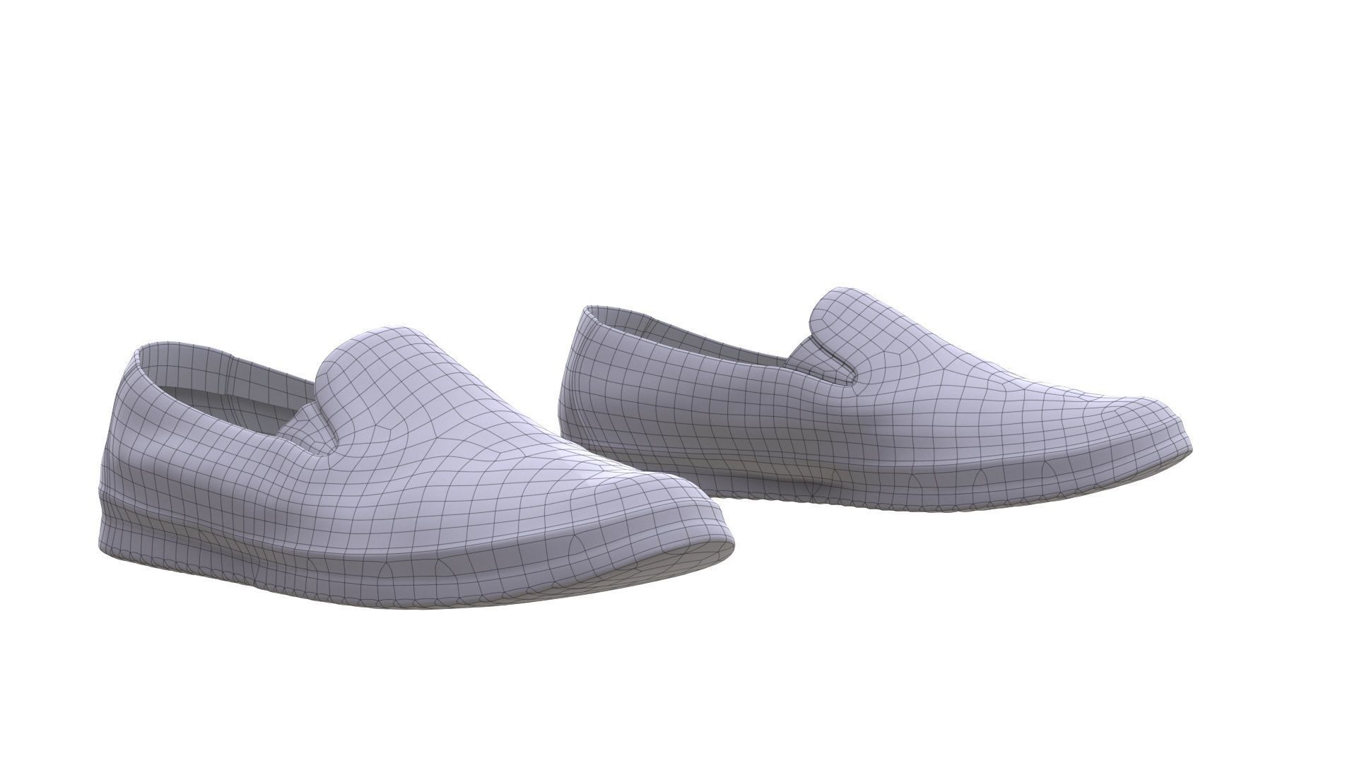 Shoes Low-poly 3D model_4