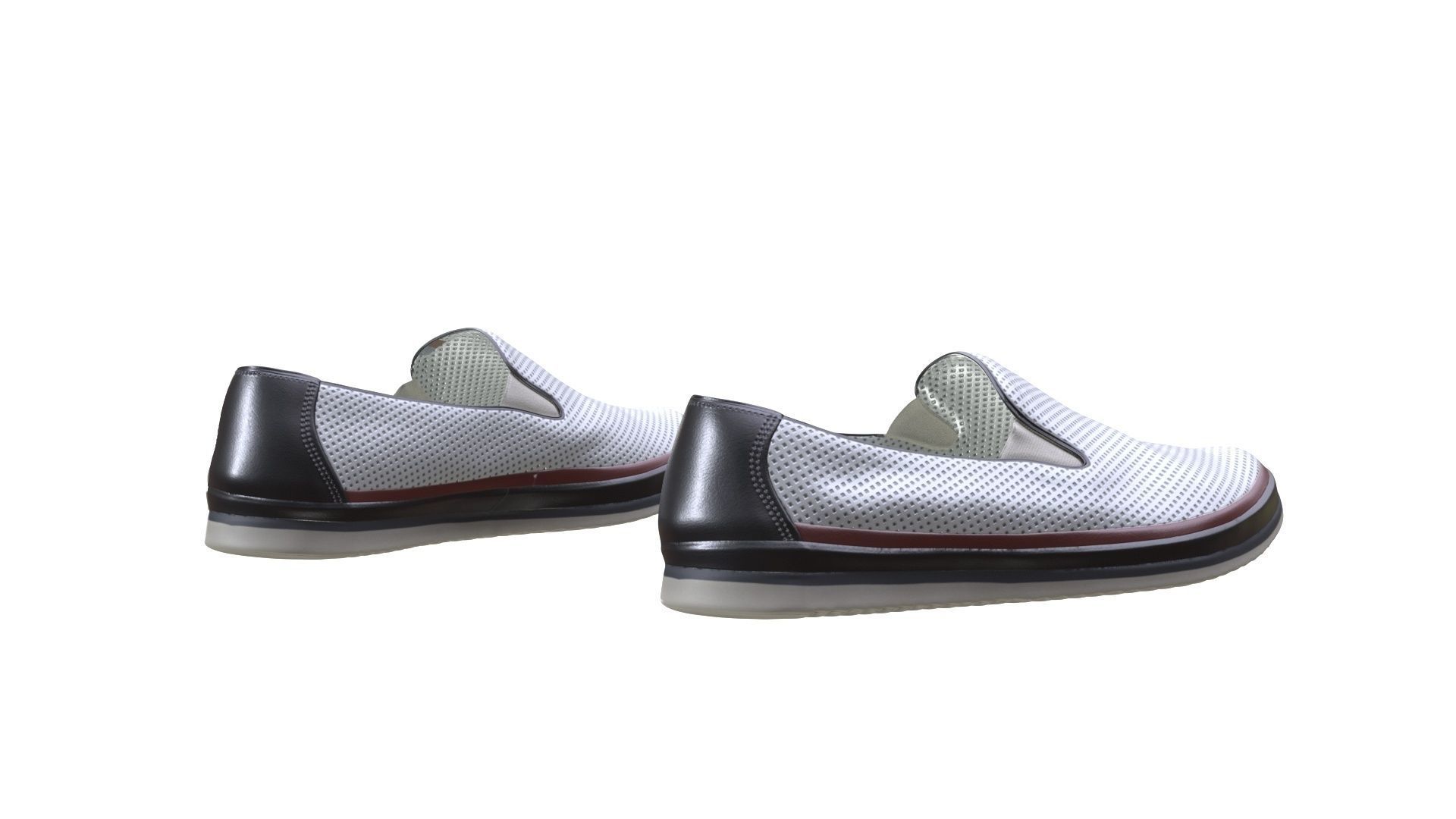 Shoes Low-poly 3D model_5