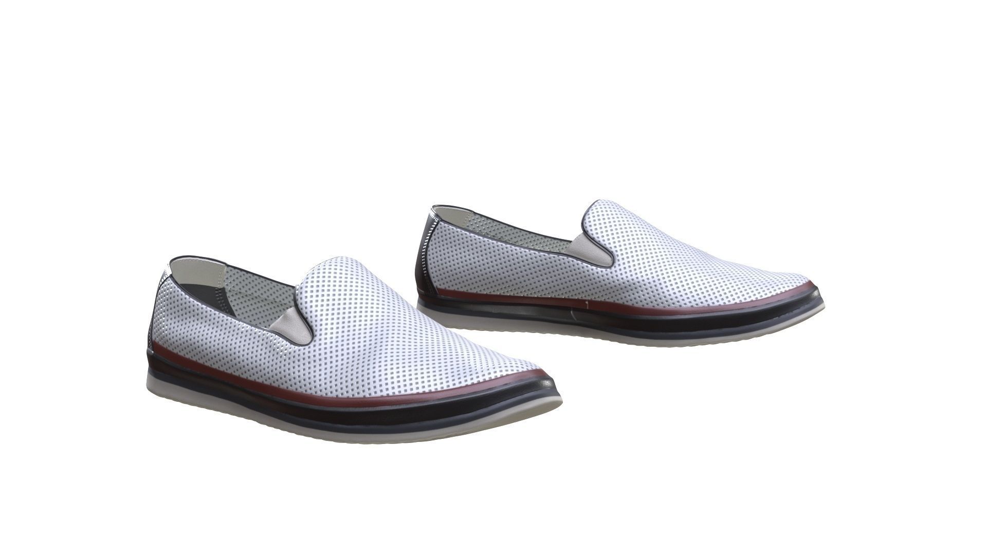 Shoes Low-poly 3D model_2