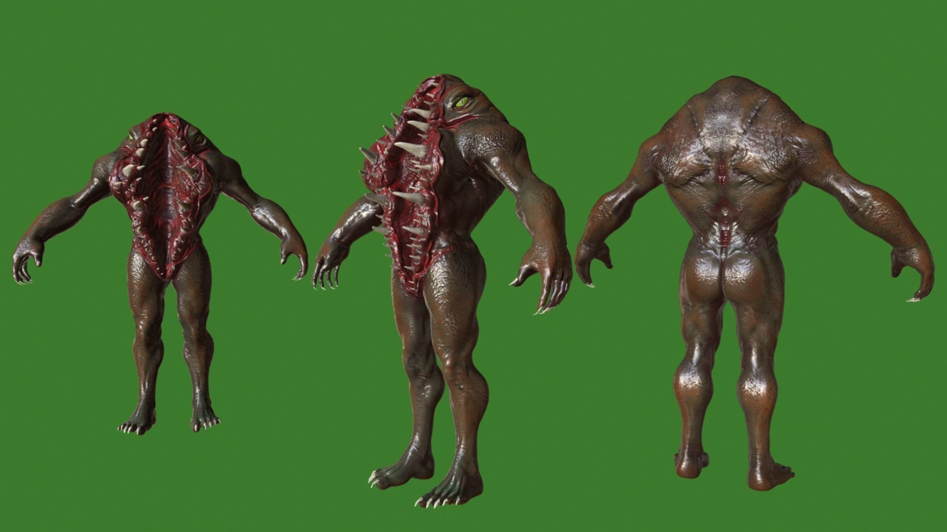 Abomination Low-poly 3D model_2
