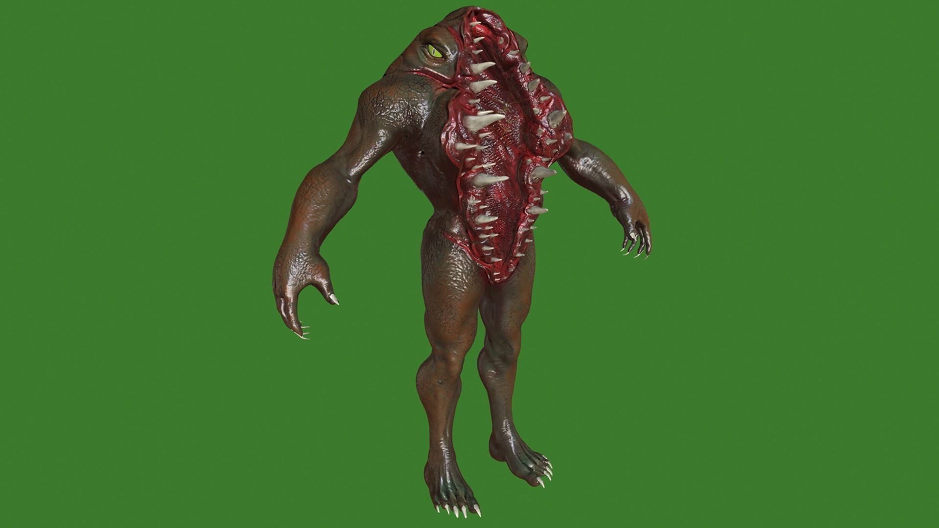 Abomination Low-poly 3D model_4