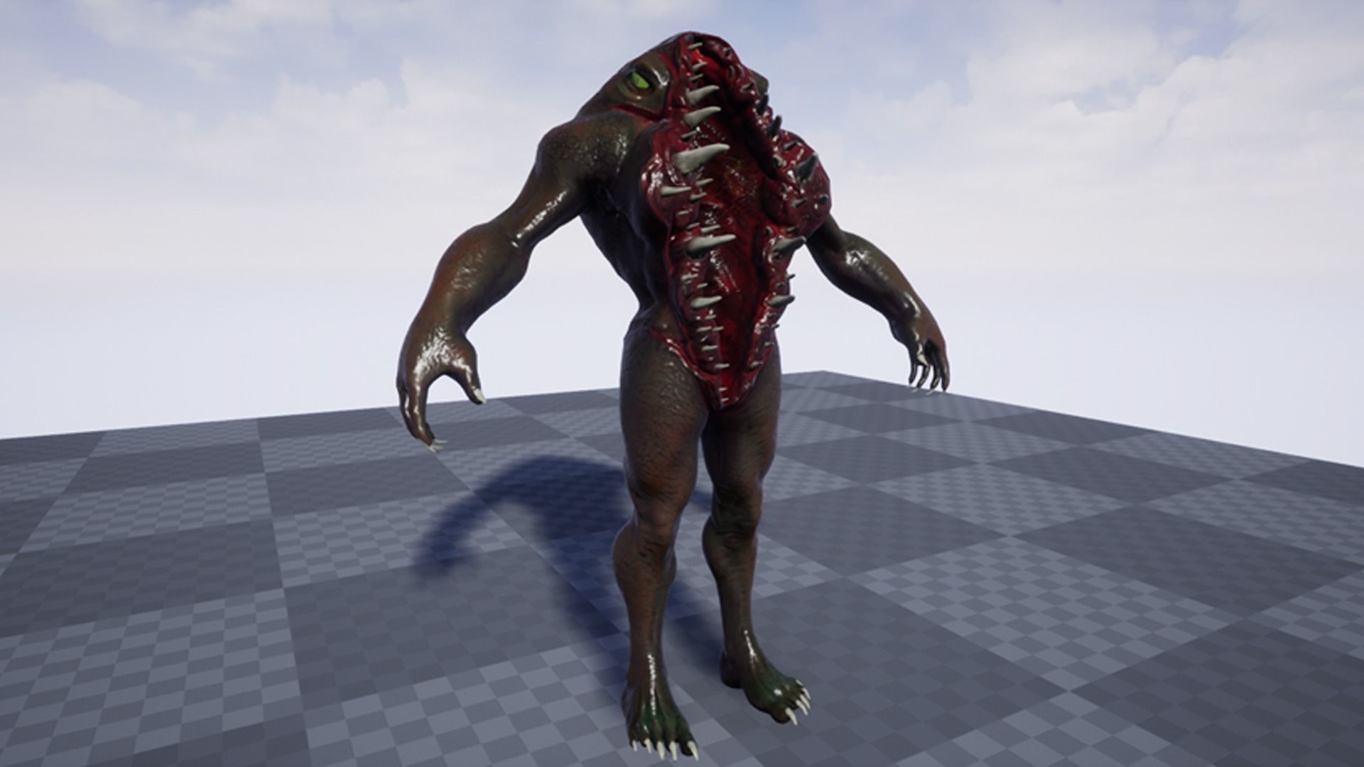 Abomination Low-poly 3D model_8
